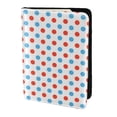 thumbnail image 2 of Pofeuu Red Blue Polka Dots Print Travel Document Organizer Passport Holder Men Women for Family (6.5 in x 4.5 in),Wallet Holder Credit Card Clutch Bag Case, 2 of 5
