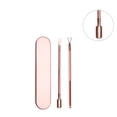 thumbnail image 1 of Vogacara 2 uds removedor de cutículas de acero inoxidable raspador de esmalte de uñas herramientas para quitar uñas de manicura, oro rosa Type3 NO3 Vogacara CE000136-02, 1 of 6