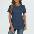 thumbnail image 5 of SUNBS T Shirts for Women Short Sleeve Crew Neck Plain Tee Casual Summer Top Women Blouses, 5 of 6