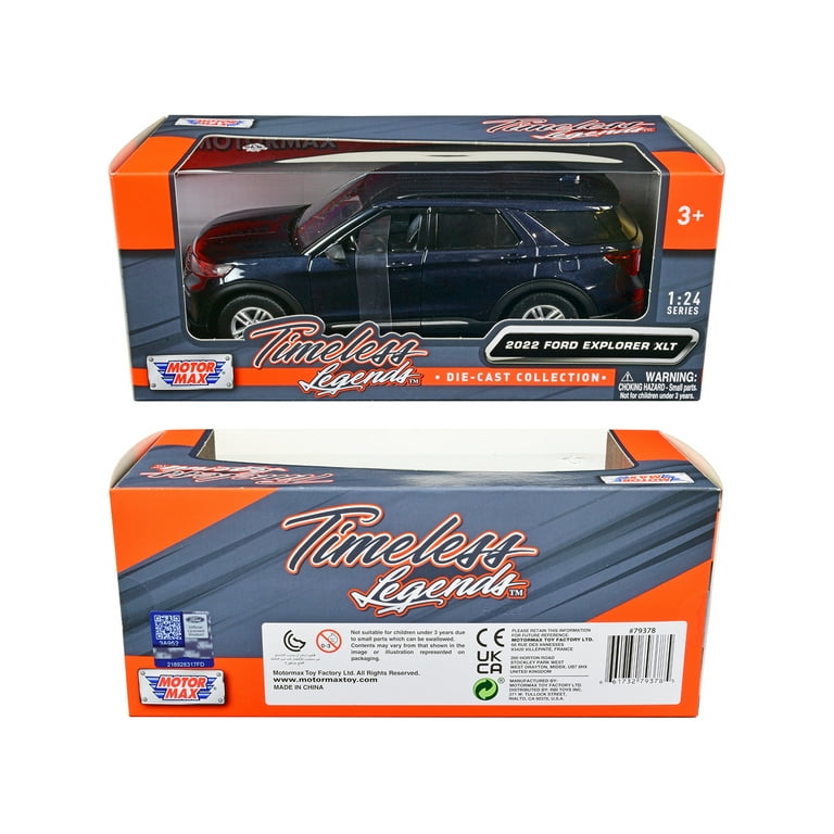 ミニカー Motor Max 2022 Ford Explorer Motormax 2022 Ford Explorer XLT Dark Blue Metallic Diecast