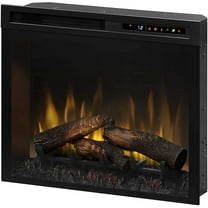 Wesco XHD28L Fireplace Insert; Electric Fireplace With Inner Glow Logs; Realogs; 5118 BTU; 1500 Watts/ 120 Volts/ 12.5 Amps; 27-3/8" Length x 7-1/2" Width x 23-1/2" Height; Black: With Remote