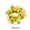 Yellow, variant on Tyidzon Candle Rings for Valentines Day Decorations Artificial Flower Garland Candle Wreath Rings for Wedding Home Table Centerpiece Party Decor