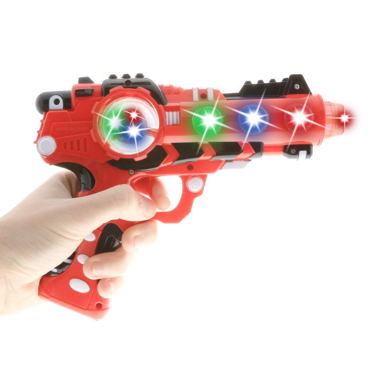 ToySmith Space Blaster 10.5" Space Ray Gun Color Light Sound Brand New 