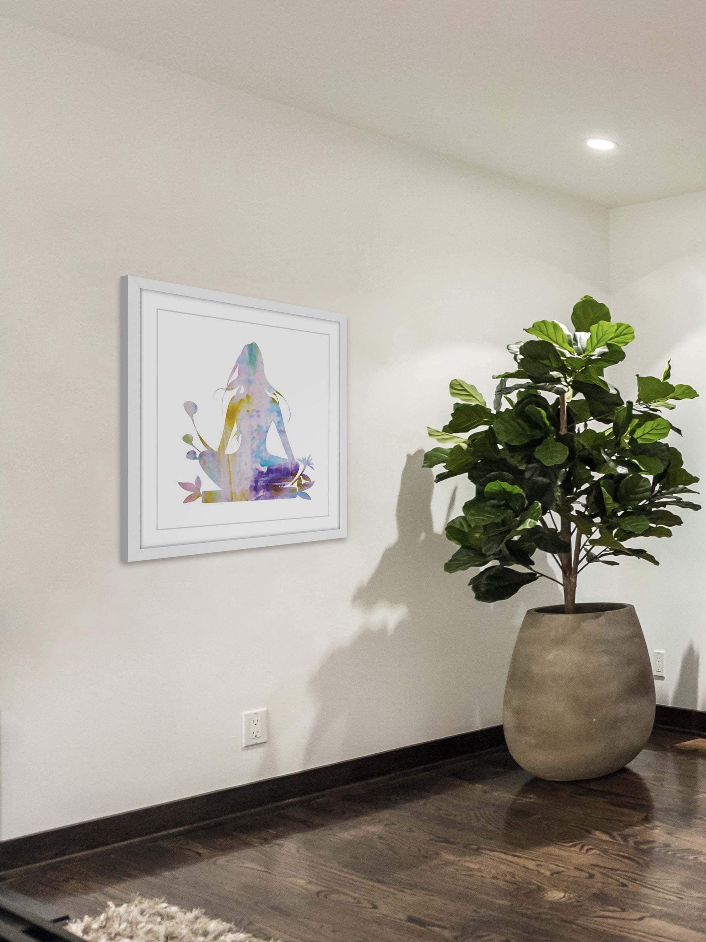 "Floral Meditation" Framed Painting Print