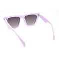 thumbnail image 4 of Womens Oversized Gothic Beveled Squared Flat Top Cat Eye Sunglasses Lavender - Purple, 4 of 4