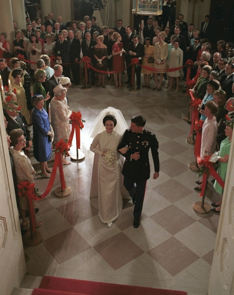 White House Wedding. Lynda Bird Johnson And Captain