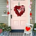 thumbnail image 6 of Valentines Day Decor Wreaths For Front Door Outside 16inch Valentine Decorations For The Home Heart Shaped Wreath For Outdoor Valentine's Day Wreath Valentines, 6 of 6