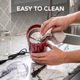 thumbnail image 6 of OVENTE Electric Coffee Grinder with One Touch Push-Button, Maroon CG225M, 2.5oz Capacity, 150W Motor, Stainless Steel Blades for Uniform Grinding of Beans, Spices, Herb, Nuts & More, Safety Lock Lid, 6 of 7
