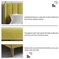 thumbnail image 6 of AUFANK Queen Bed Frame Upholstered Platform with Wooden Slats, Noise-Free, Yellow, 6 of 7