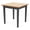 Natural Maple, variant on Amherst Steel Reception Waiting 20" End Table / Charcoal Steel / Natural