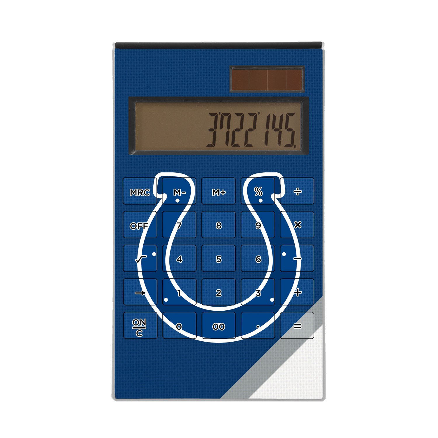 Indianapolis Colts Diagonal Stripe Desktop Calculator