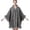 Dark Gray, variant on Women's Faux Fur Trimmed Knit Velvet Cape Wrap Mid-Length Open Front Shawl Cozy Winter Outerwear Elegant Dressy Party Wear for Cold Weather