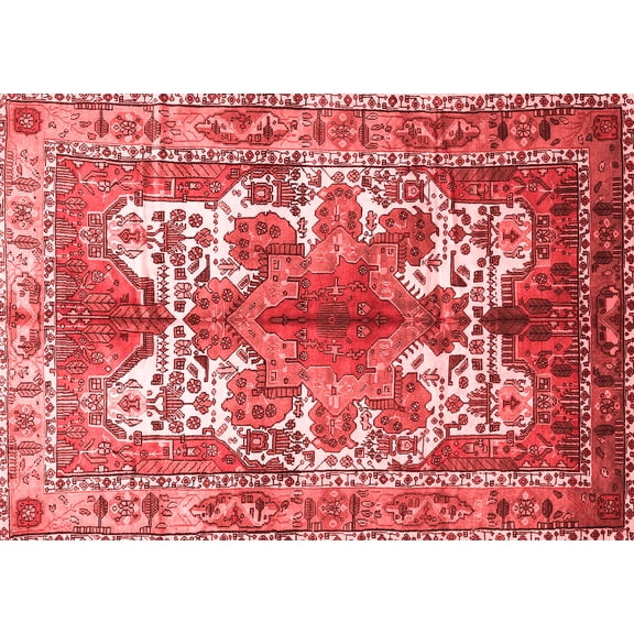 Ahgly Company Indoor Rectangle Persian Red Traditional Area Rugs, 5' x 7'