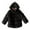Black-1, variant on bbymog Baby Girl Fleece Jacket with Hooded Winter Warm Zip up Boys Jacket Coat Outwear Toddler Girl Clothes Black 3 Years
