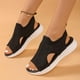 thumbnail image 1 of WILLBEST Sandalias De Playa Para Mujer, Modernas Sandalias De Mujer Con Punta Abierta Para Uso Diario, Parte Superior De Malla Transpirable Y Suela Plana Cómoda Para Conjuntos De Verano., 1 of 7