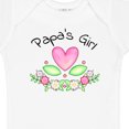 thumbnail image 4 of Inktastic Papa's Girl Heart Flowers Girls Baby Bodysuit, 4 of 5