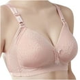 thumbnail image 2 of Inleife Bras for Women No Wire Woman's Embroidered Glossy Comfortable Breathable Bra Underwear No Rims, 2 of 5