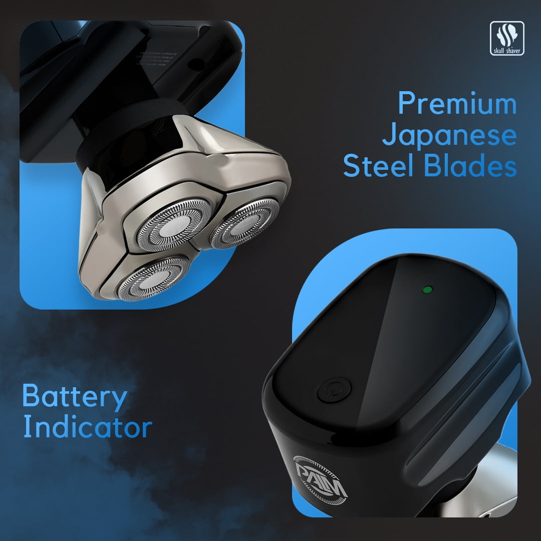 Palm Head & Face Shaver | USB charging cable included