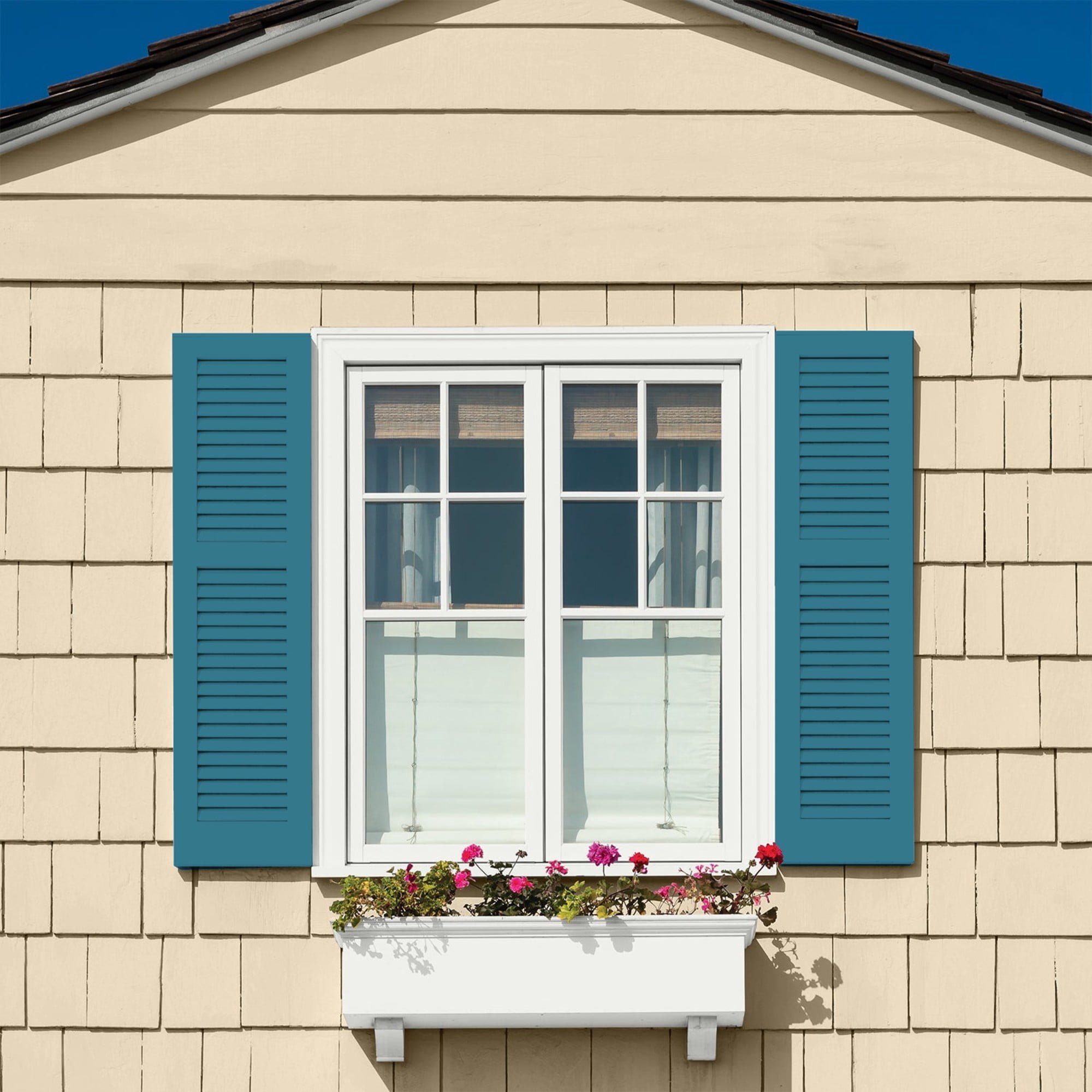 Glidden One Coat Adventure / Blue Satin Exterior Paint with Primer, 1 Gallon