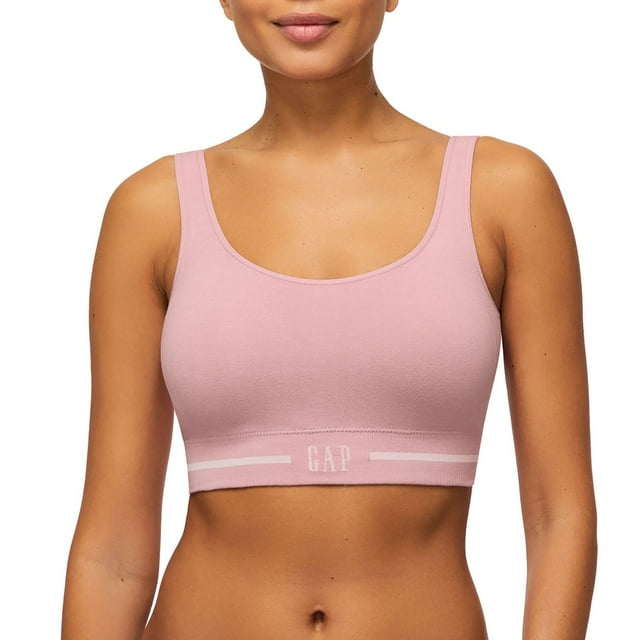 GapBody Women's 2-Pack Seamless Cotton Comfort Sports Bra