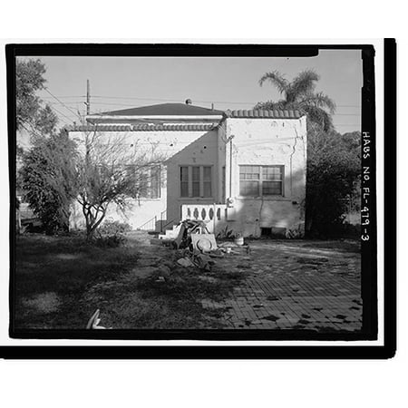 Historic Print, Pauline Kilker House, 1410 North Lincoln Avenue-3300 West Laurel Street, Tampa, Hillsborough County, FL - 3, 16" x 20"