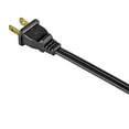Hyper Tough 6FT 16AWG 2 Prong Black Indoor Household Extension Cord