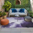 thumbnail image 2 of Purple Ombre Clouds Outdoor Rug for Patio/Deck/Porch, Non-Slip Large Area Rug 4 x 6 Ft, Modern Abstract Art Gradient Cloud Indoor Outdoor Rugs Washable Area Rugs, Reversible Camping Rug Carpet Runner, 2 of 8