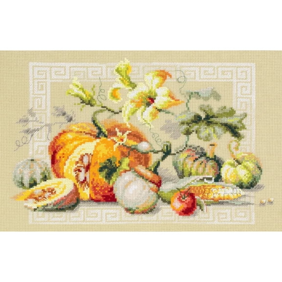 Wizardi Counted Cross-Stitch Kit Pumpkin Fest 120-111 Magic Needle