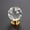 Gold Base, variant on 20mm 30mm 40mm 50mmCrystal Ball Design Clear Crystal Glass Knobs Cupboard Drawer Pull Kitchen Cabinet Wardrobe Handles Hardware