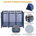 thumbnail image 3 of Nordic Hygge Pool Float Storage Outdoor Rolling Bin 48"x30"x34", Blue, 3 of 9