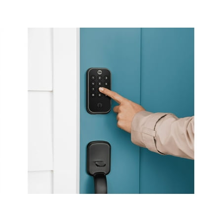 Yale - Assure Lock 2 Smart Lock W-Fi Deadbolt with App/Keypad/Key Access - Black Suede