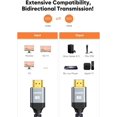 thumbnail image 4 of Cable HDMI de 0,5 m certificado, 10K 8K, cable HDMI 2.1 Ultra HD 8K a 60 Hz, 4K a 120 Hz, eARC HDR10, HDCP 2.2/2.3, Dolby 3D, compatible con PS5/4, HDTV, X-box, 4 of 4
