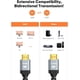 thumbnail image 4 of Cable HDMI de 0,5 m certificado, 10K 8K, cable HDMI 2.1 Ultra HD 8K a 60 Hz, 4K a 120 Hz, eARC HDR10, HDCP 2.2/2.3, Dolby 3D, compatible con PS5/4, HDTV, X-box, 4 of 4