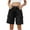 Black, variant on Ltctricy Bermuda Shorts for Women Trendy High Waisted Knee Length Cargo Shorts Summer Casual Jean Shorts