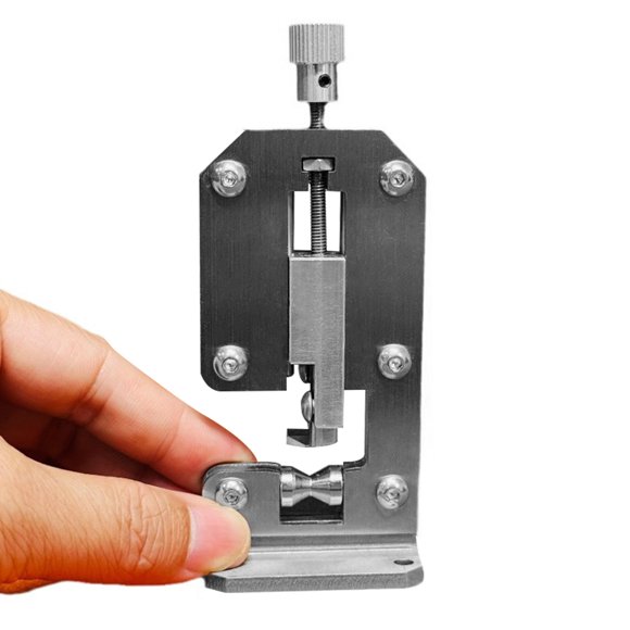 Manual Stainless Steel Wire Stripper Tool with V-Shaped Feeding Mechanism - Efficient Carbide Blades, Dual Bearings for Smooth Stripping of 1.6-20mm Cables, Optical Fibers, Multicore Wires,