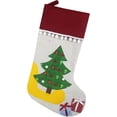 thumbnail image 1 of Tree One Size Christmas Stockings Personalized Burlap Gifts, 1 of 5