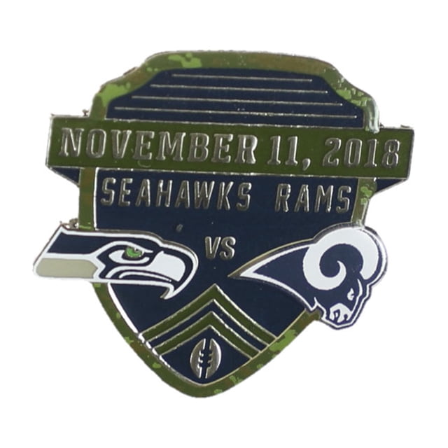 WinCraft - Broche unisex Rams VS Seahawks 11-11-18, color azul,