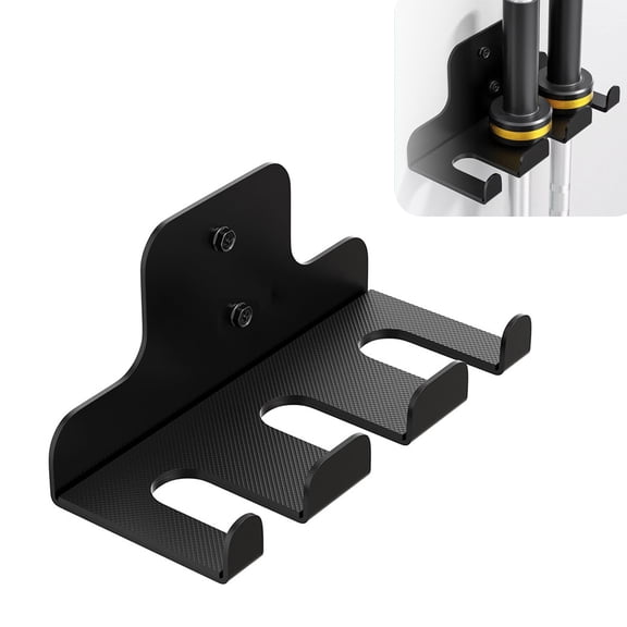Happydeer Hanging Barbell Rack 1pc Wall Mount Barbell Storage Rack for 25-32mm Poles, Strong Load-bearing