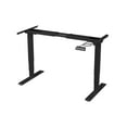 thumbnail image 1 of Monoprice Dual Motor Height Adjustable 3-Stage Electric Sit-Stand Desk Frame, v2, Black, 1 of 2