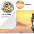 thumbnail image 2 of Horse Sunflowers Dish Drying Mat, Absorbent Microfiber Pad Protector For Kitchen Counter Top Mat Dish Drainboard 16x18in, 2 of 7