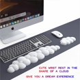 thumbnail image 2 of LAICAIW Cloud Shape Gel Memory Foam Set Keyboard Wrist Rest Pad, Mouse Wrist Cushion Support for Office, Computer, Laptop, Mac, Comfortable, Light Weight for Easy Typing Pain Relief (Red Large), 2 of 7