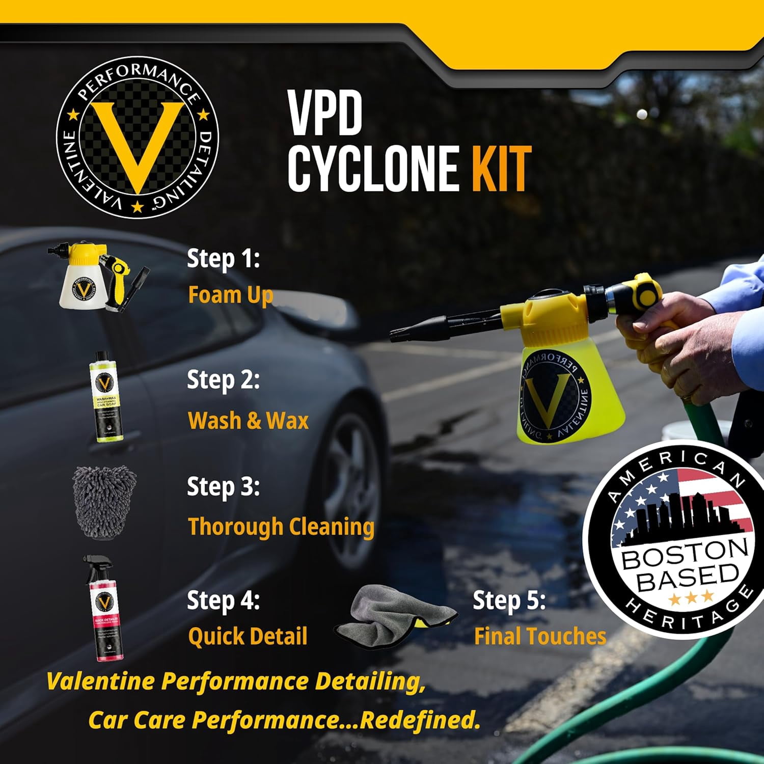 VPD Cyclone Car Wash Exterior Kit - Car Detailing Kit