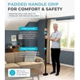 thumbnail image 5 of Stander Wonder Pole Slim, Tension Mounted Security Pole, Elderly Floor to Ceiling Grab Bar for Seniors, Bathroom Grab Bar Safety Rail, Supports 300 lbs, Black, 5 of 11