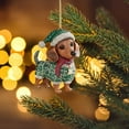 thumbnail image 3 of Dachshund Christmas Ornament, Long-Bodied Dog Breed Themed Holiday Decoration for Christmas Tree and Pet Lover Home Decor, 3 of 5