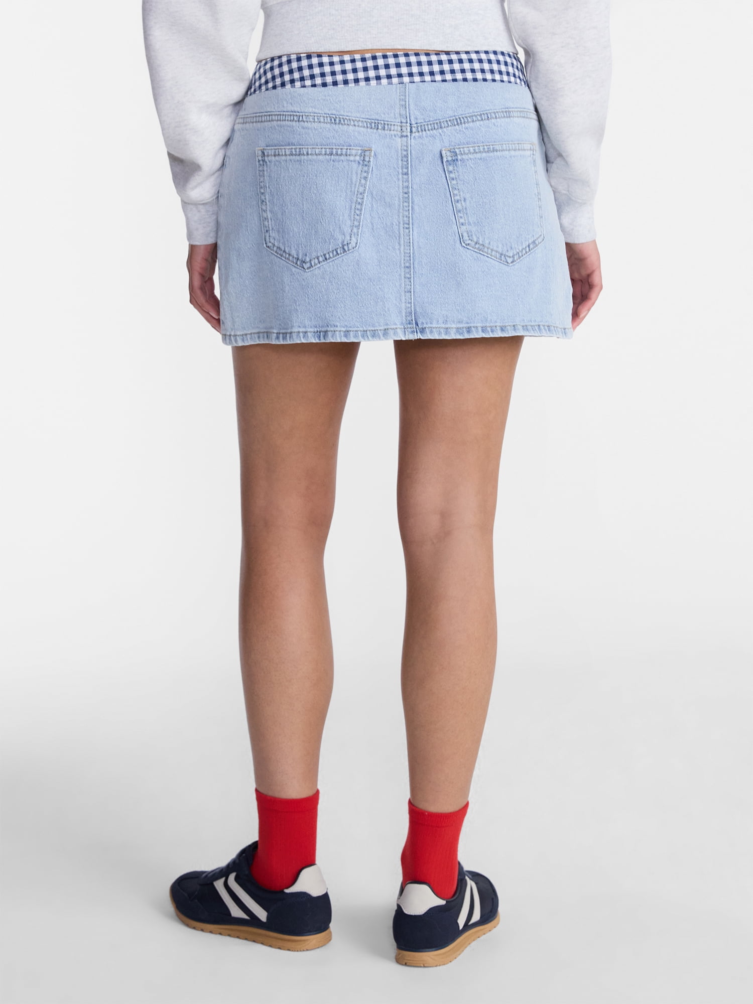 No Boundaries Game Day Denim Skirt, Women's XXS-XXL