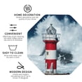 thumbnail image 3 of Vsdgher Circular Lighthouse Print Leather Coasters for Drinks, Durable Drink Coasters 4 Set for Tabletop Protection, Luxurious Home Décor and Housewarming Gift-Octagon, 3 of 6