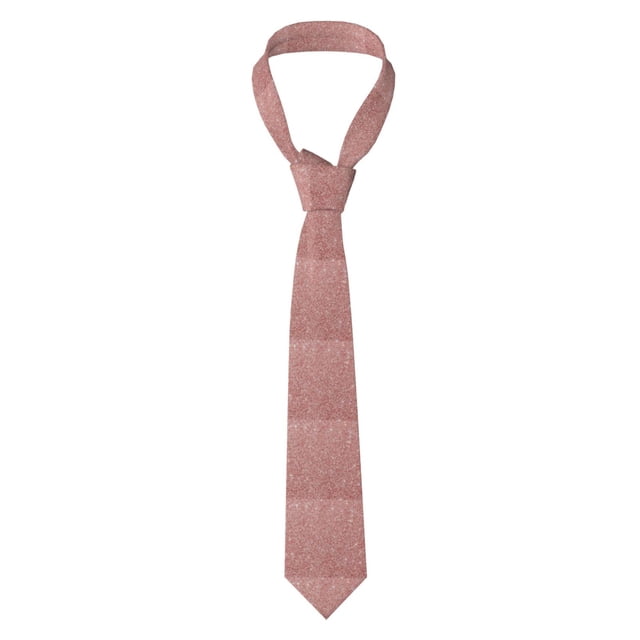 Balery Rose Gold Glitter Corbata Clásica de Seda para Hombre, Corbata Tejida Jacquard, Corbatas Formales para Negocios y Bodas