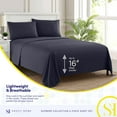 thumbnail image 3 of Juego de sábanas Sweet Home Collection California King Navy, 3 of 6