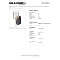 thumbnail image 5 of Millennium Lighting  Renitta 1 Light Matte Black/Modern Gold Wall Sconce, 5 of 5