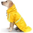 thumbnail image 1 of Impermeable para perros con capucha, chaqueta impermeable transpirable para perros, impermeable para mascotas, poncho de lluvia para cachorros con tiras reflectantes, 1 of 5